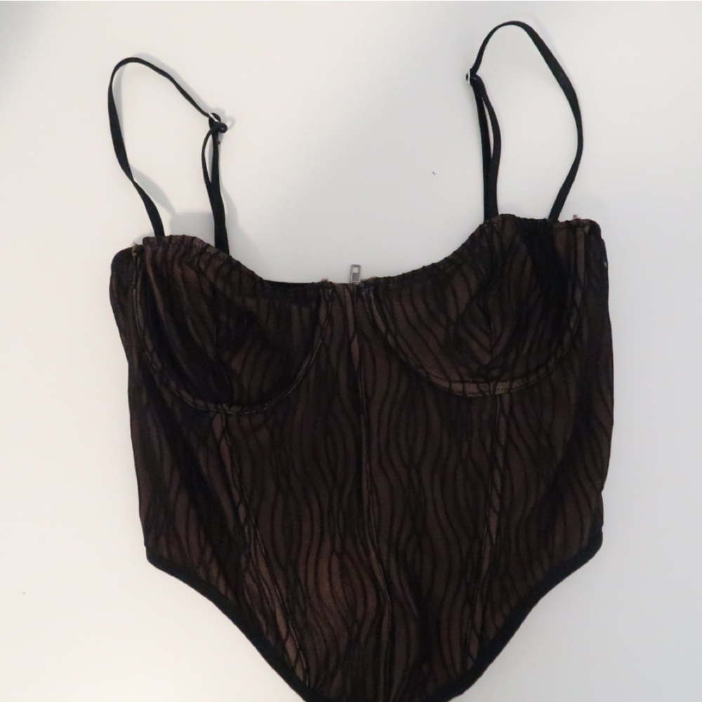 White Fox Corset Top